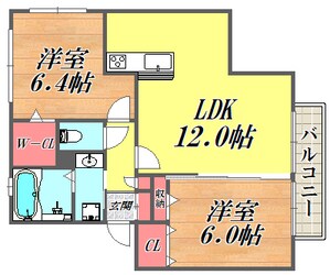 サンハイム常松の物件間取画像